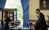 Maria Hanes and Obama